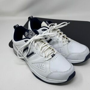 New Balance 623 Mx623wn3 White/Navy Cross Training Shoes Size 9.5 D never used